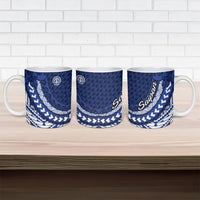 Northern Mariana Islands Saipan Ceramic Mug Polynesian Tribal Pattern - Commonwealth Seal Art TS04 - Polynesian Pride