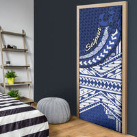 Northern Mariana Islands Saipan Door Cover Polynesian Tribal Pattern - Commonwealth Seal Art TS04 - Polynesian Pride