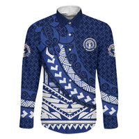 Northern Mariana Islands Saipan Family Matching Off Shoulder Maxi Dress and Hawaiian Shirt Polynesian Tribal Pattern - Commonwealth Seal Art
