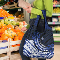 Northern Mariana Islands Saipan Grocery Bag Polynesian Tribal Pattern - Commonwealth Seal Art TS04 - Polynesian Pride