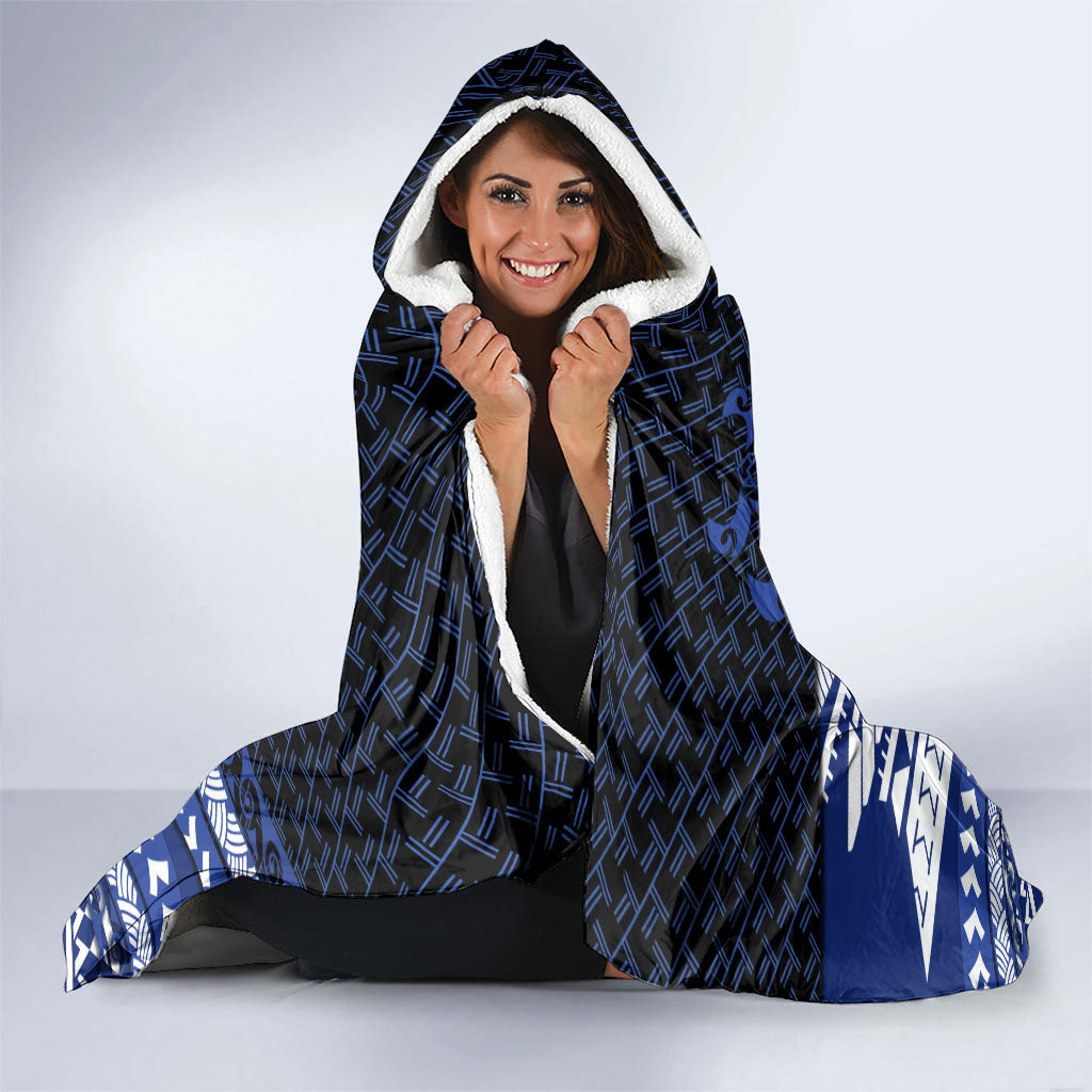 Northern Mariana Islands Saipan Hooded Blanket Polynesian Tribal Pattern - Commonwealth Seal Art TS04 - Polynesian Pride