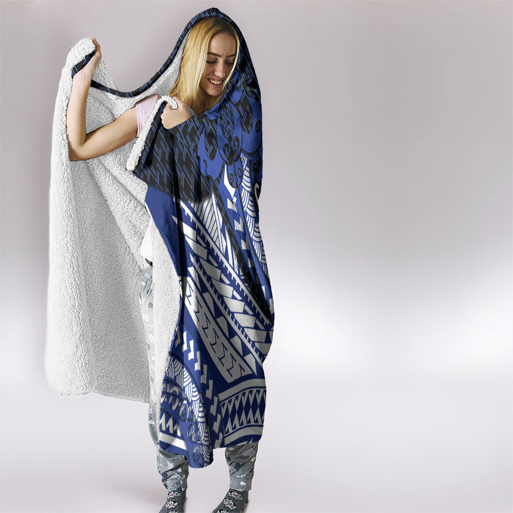 Northern Mariana Islands Saipan Hooded Blanket Polynesian Tribal Pattern - Commonwealth Seal Art TS04 - Polynesian Pride