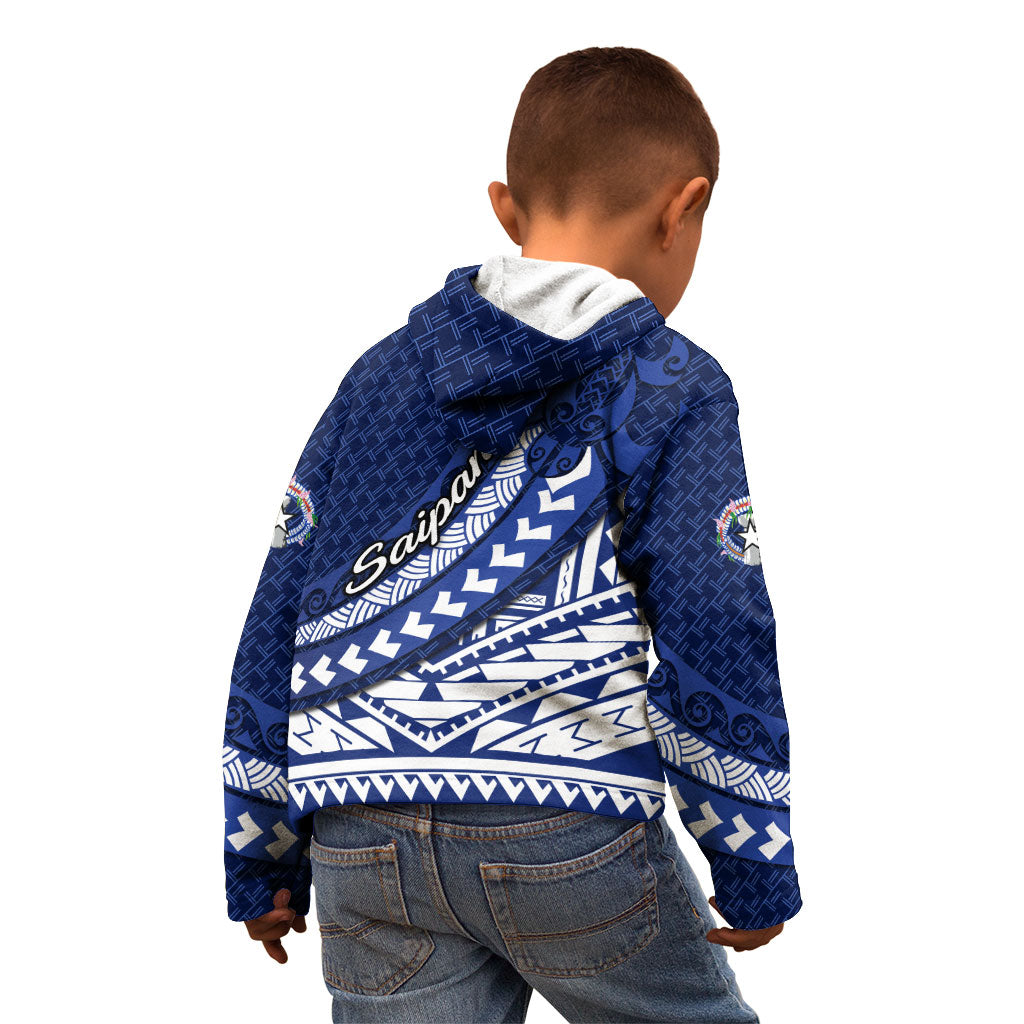 Northern Mariana Islands Saipan Kid Hoodie Polynesian Tribal Pattern - Commonwealth Seal Art TS04 - Polynesian Pride