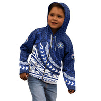 Northern Mariana Islands Saipan Kid Hoodie Polynesian Tribal Pattern - Commonwealth Seal Art TS04 - Polynesian Pride