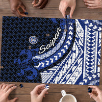 Northern Mariana Islands Saipan Puzzle Polynesian Tribal Pattern - Commonwealth Seal Art TS04 - Polynesian Pride