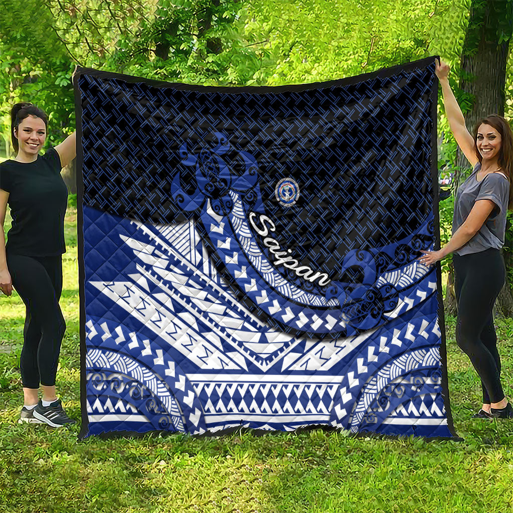 Northern Mariana Islands Saipan Quilt Polynesian Tribal Pattern - Commonwealth Seal Art TS04 - Polynesian Pride