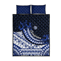 Northern Mariana Islands Saipan Quilt Bed Set Polynesian Tribal Pattern - Commonwealth Seal Art TS04 - Polynesian Pride
