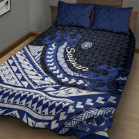 Northern Mariana Islands Saipan Quilt Bed Set Polynesian Tribal Pattern - Commonwealth Seal Art TS04 - Polynesian Pride