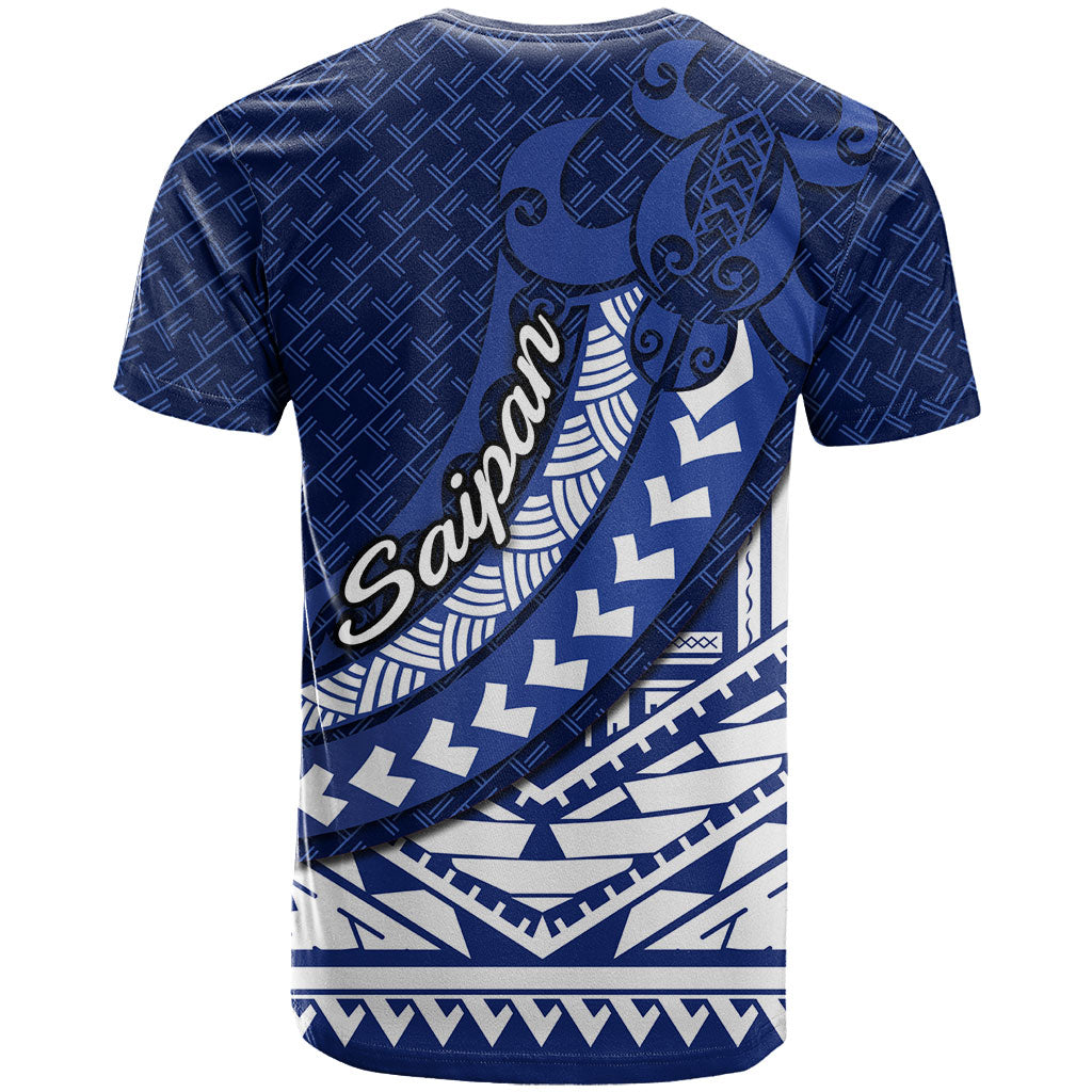Northern Mariana Islands Saipan T Shirt Polynesian Tribal Pattern - Commonwealth Seal Art TS04 - Polynesian Pride