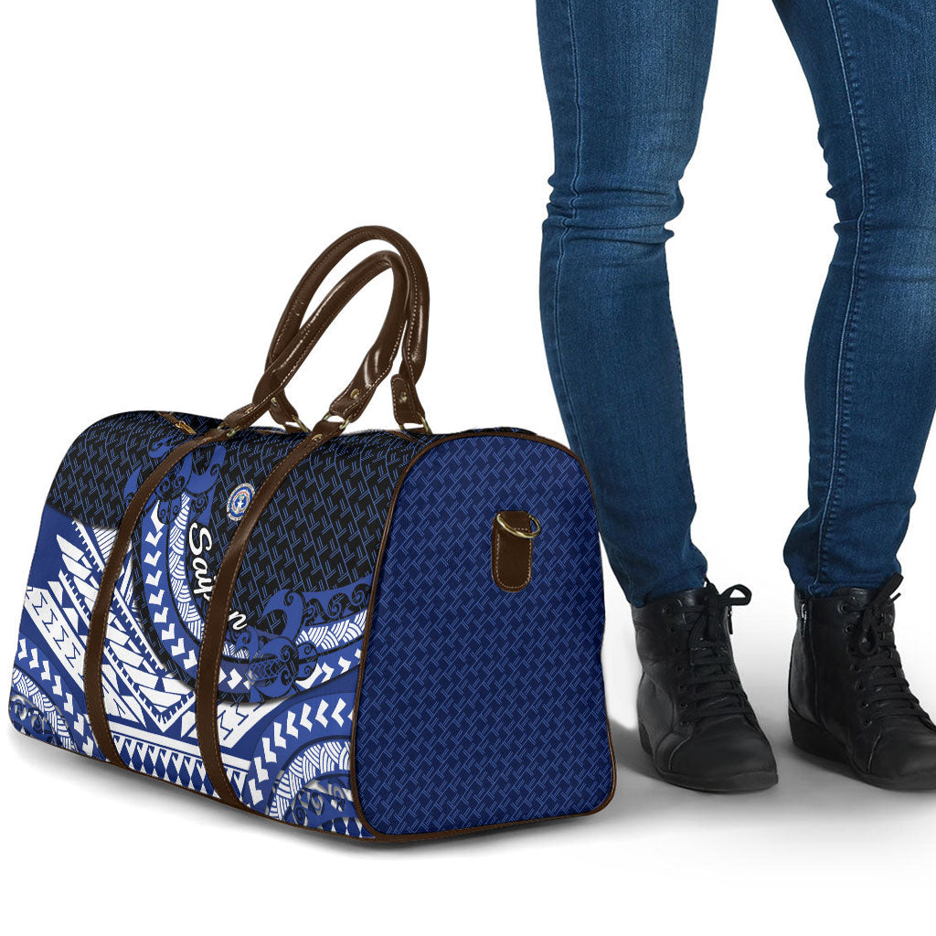 Northern Mariana Islands Saipan Travel Bag Polynesian Tribal Pattern - Commonwealth Seal Art TS04 - Polynesian Pride