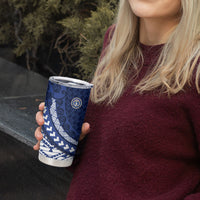 Northern Mariana Islands Saipan Tumbler Cup Polynesian Tribal Pattern - Commonwealth Seal Art TS04 - Polynesian Pride