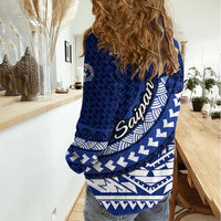 Northern Mariana Islands Saipan Women Casual Shirt Polynesian Tribal Pattern - Commonwealth Seal Art TS04 - Polynesian Pride
