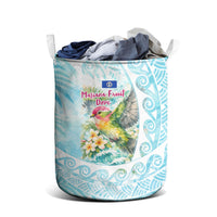 Saipan CMNI Laundry Basket Polynesian Northern Mariana Islands Fruit Dove Watercolor TS04 - Polynesian Pride