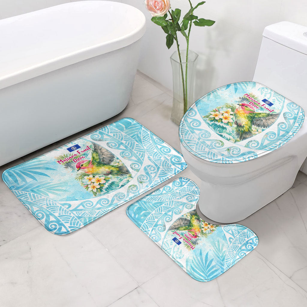 Saipan CMNI Bathroom Set Polynesian Northern Mariana Islands Fruit Dove Watercolor TS04 - Polynesian Pride