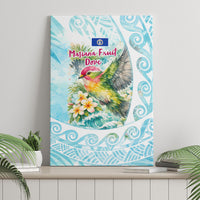 Saipan CMNI Canvas Wall Art Polynesian Northern Mariana Islands Fruit Dove Watercolor TS04 - Polynesian Pride