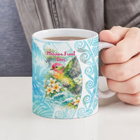 Saipan CMNI Ceramic Mug Polynesian Northern Mariana Islands Fruit Dove Watercolor