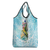 Saipan CMNI Grocery Bag Polynesian Northern Mariana Islands Fruit Dove Watercolor TS04 - Polynesian Pride