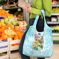Saipan CMNI Grocery Bag Polynesian Northern Mariana Islands Fruit Dove Watercolor TS04 - Polynesian Pride