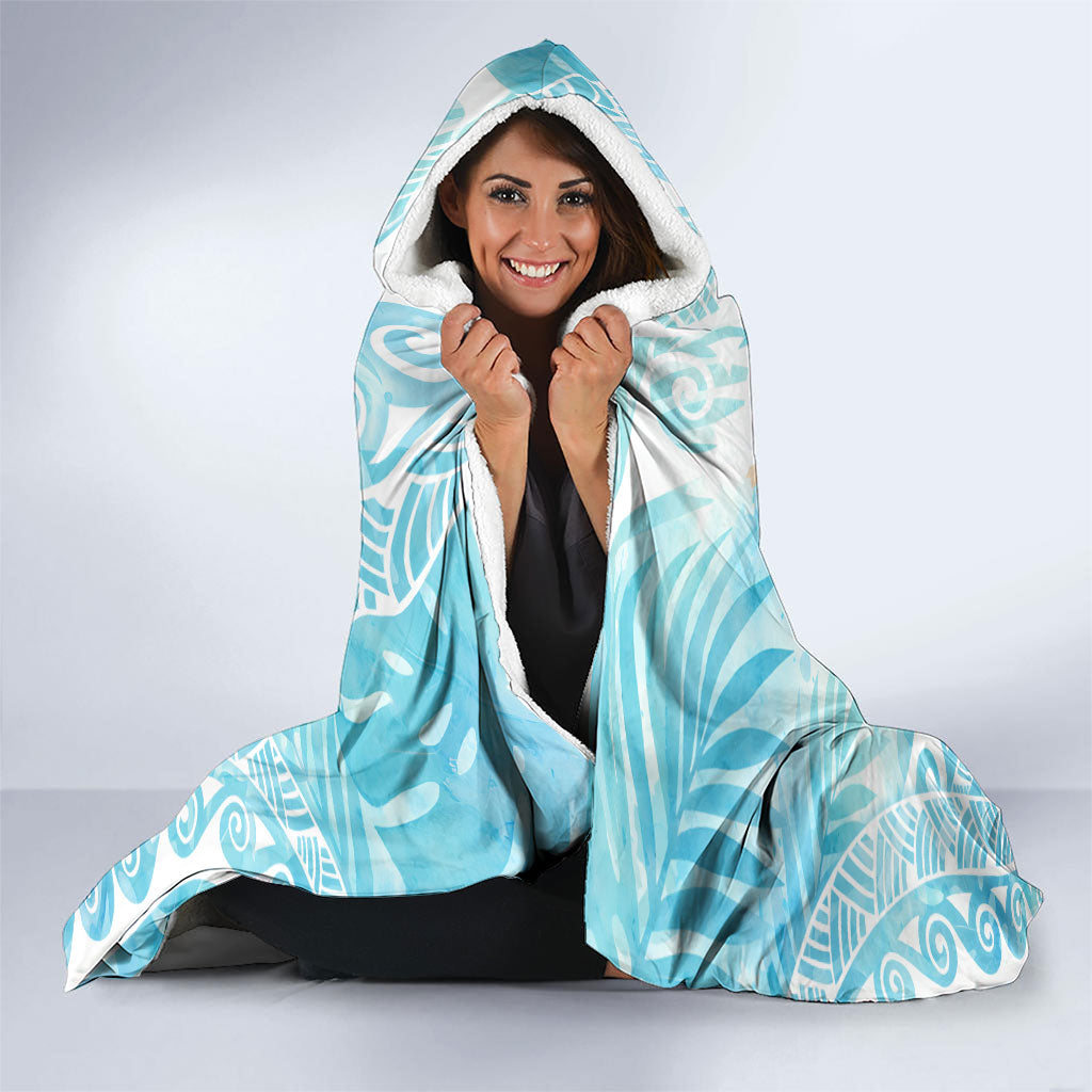 Saipan CMNI Hooded Blanket Polynesian Northern Mariana Islands Fruit Dove Watercolor TS04 - Polynesian Pride