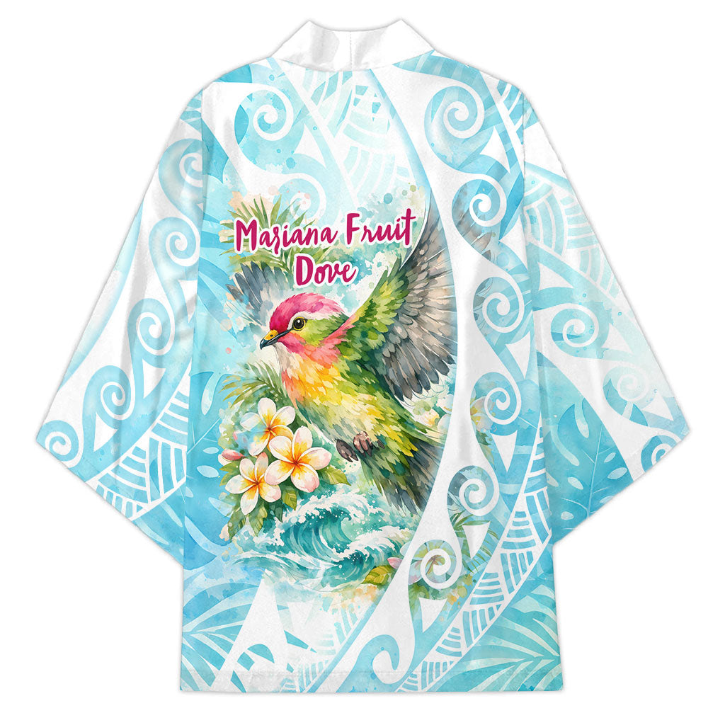 Saipan CMNI Kimono Polynesian Northern Mariana Islands Fruit Dove Watercolor TS04 - Polynesian Pride