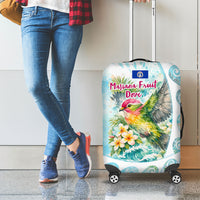 Saipan CMNI Luggage Cover Polynesian Northern Mariana Islands Fruit Dove Watercolor TS04 - Polynesian Pride