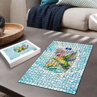 Saipan CMNI Puzzle Polynesian Northern Mariana Islands Fruit Dove Watercolor