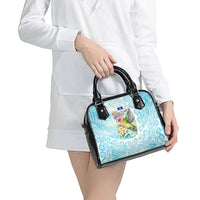 Saipan CMNI Shoulder Handbag Polynesian Northern Mariana Islands Fruit Dove Watercolor TS04 - Polynesian Pride