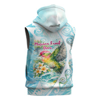 Saipan CMNI Sleeveless Hoodie Polynesian Northern Mariana Islands Fruit Dove Watercolor TS04 - Polynesian Pride