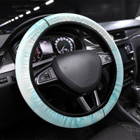 Saipan CMNI Steering Wheel Cover Polynesian Northern Mariana Islands Fruit Dove Watercolor TS04 Universal Fit Blue White - Polynesian Pride