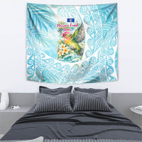 Saipan CMNI Tapestry Polynesian Northern Mariana Islands Fruit Dove Watercolor TS04 - Polynesian Pride