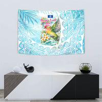 Saipan CMNI Tapestry Polynesian Northern Mariana Islands Fruit Dove Watercolor TS04 - Polynesian Pride