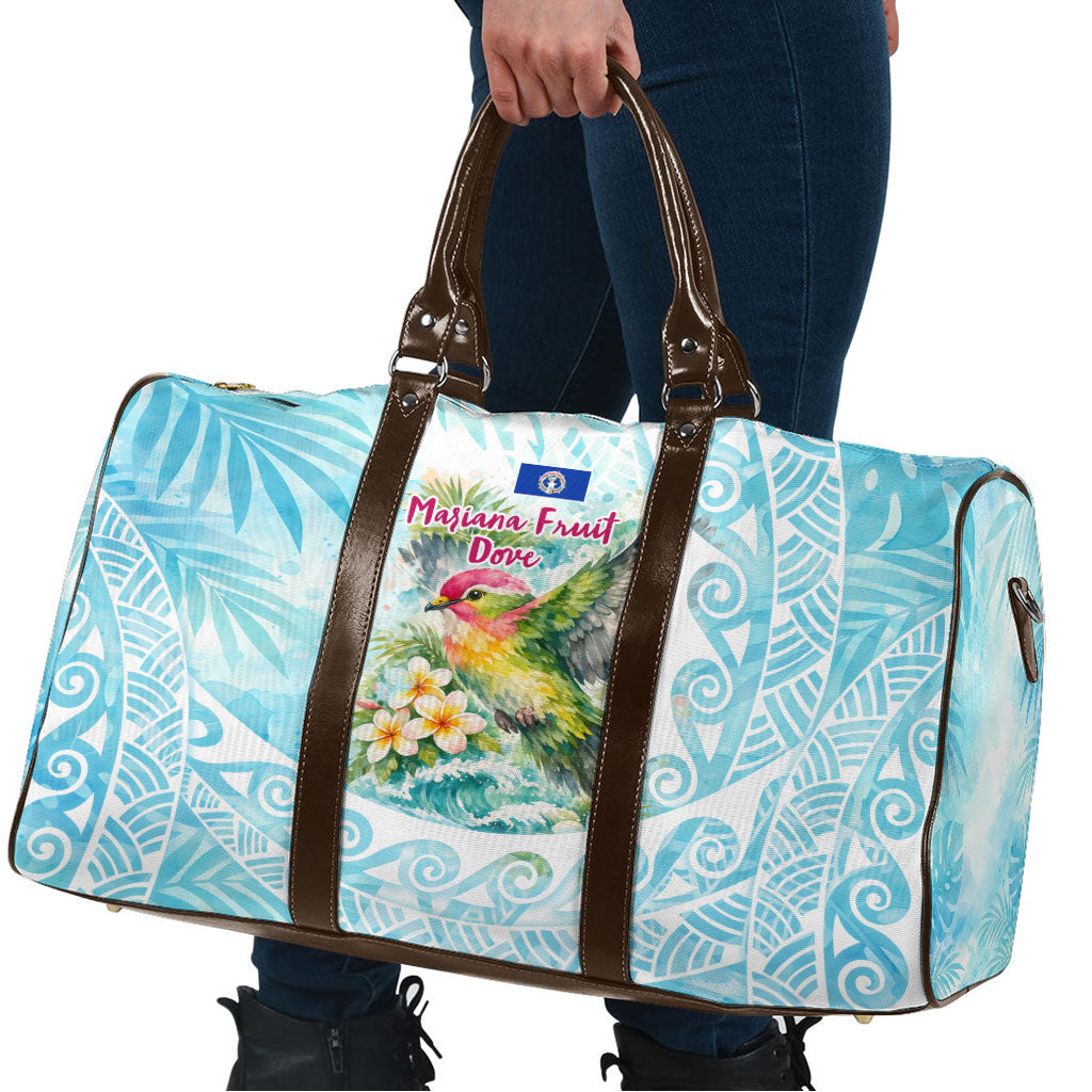 Saipan CMNI Travel Bag Polynesian Northern Mariana Islands Fruit Dove Watercolor TS04 - Polynesian Pride