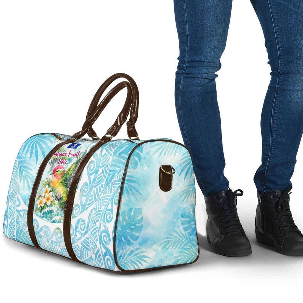 Saipan CMNI Travel Bag Polynesian Northern Mariana Islands Fruit Dove Watercolor TS04 - Polynesian Pride