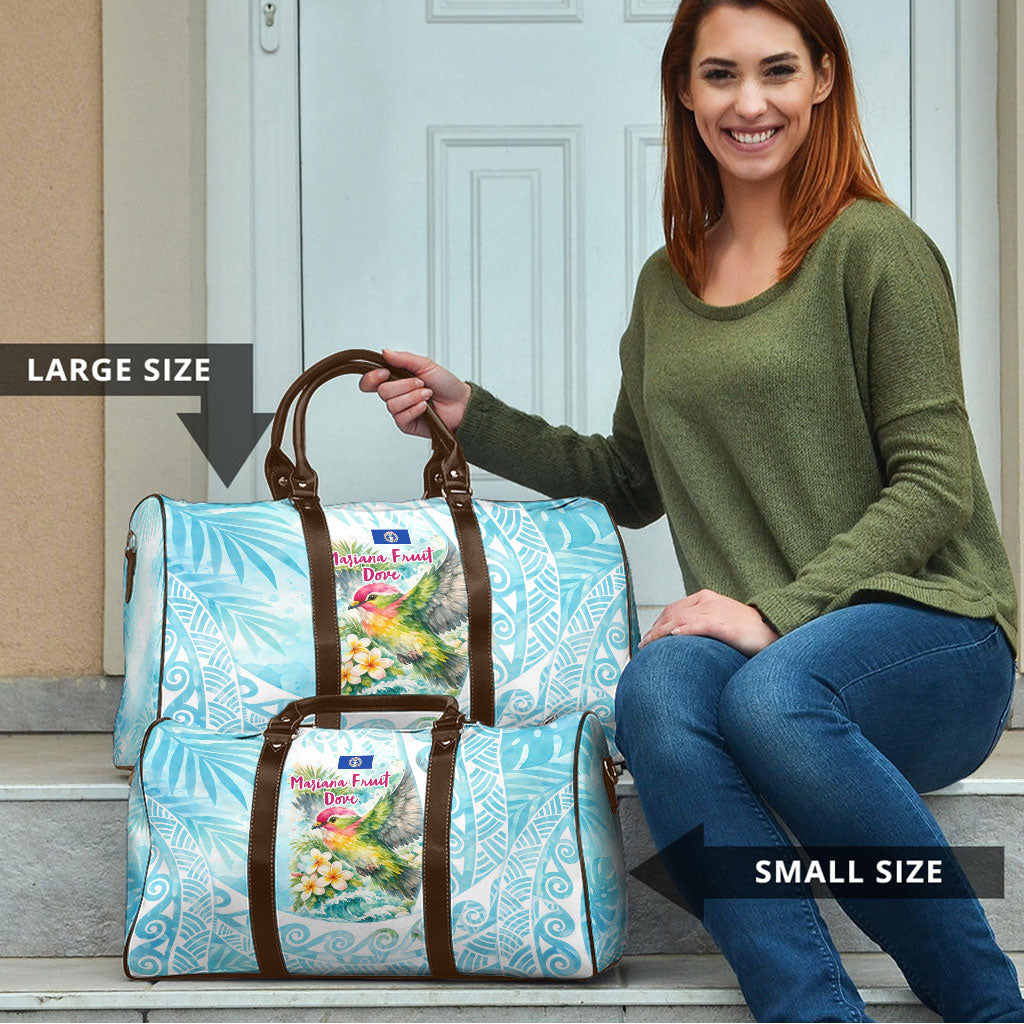Saipan CMNI Travel Bag Polynesian Northern Mariana Islands Fruit Dove Watercolor TS04 - Polynesian Pride