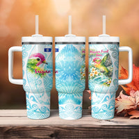 Saipan CMNI Tumbler With Handle Polynesian Northern Mariana Islands Fruit Dove Watercolor TS04 - Polynesian Pride
