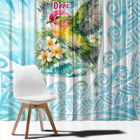Saipan CMNI Window Curtain Polynesian Northern Mariana Islands Fruit Dove Watercolor TS04 - Polynesian Pride