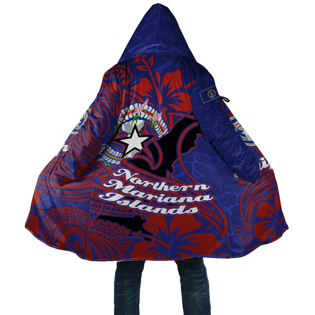 Saipan Northern Mariana Islands Cloak Polynesian Tribal Tattoo Art With Hibiscus Flowers And Seal