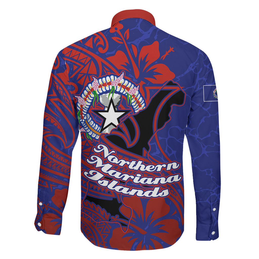 Saipan Northern Mariana Islands Family Matching Short Sleeve Bodycon Dress and Hawaiian Shirt Polynesian Tribal Tattoo Art With Hibiscus Flowers And Seal