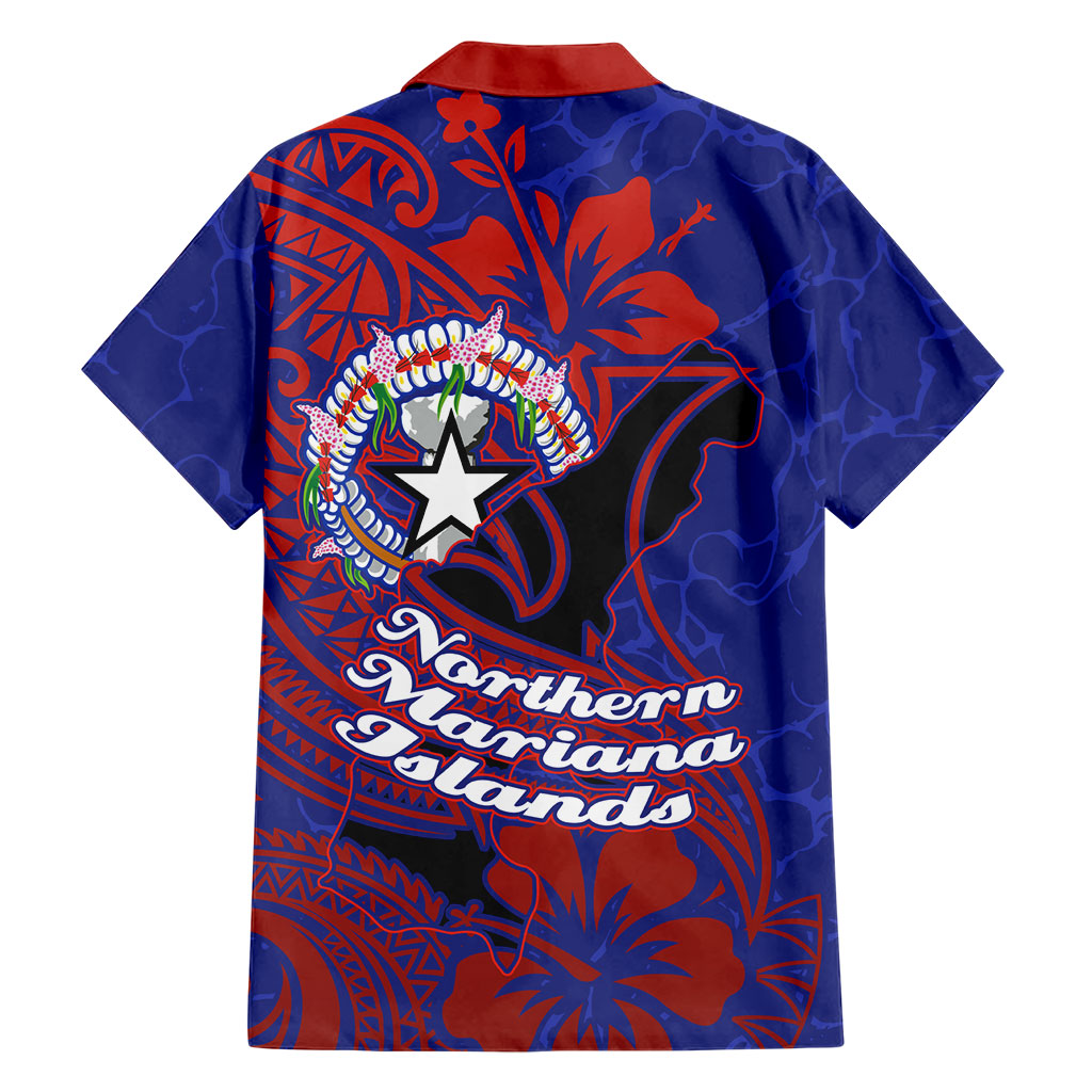 Saipan Northern Mariana Islands Family Matching Summer Maxi Dress and Hawaiian Shirt Polynesian Tribal Tattoo Art With Hibiscus Flowers And Seal