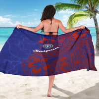 Saipan Northern Mariana Islands Sarong Polynesian Tribal Tattoo Art With Hibiscus Flowers And Seal