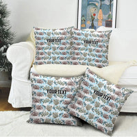 Personalized Masefau American Samoa Pillow Cover Vintage Whale Hibiscus Ocean Waves
