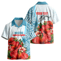 Personalized American Samoa Masefau Kid Hawaiian Shirt Hibiscus Tropical Floral Whale Polynesian Tribal Pattern