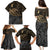 Polynesian Family Matching Puletasi Dress and Hawaiian Shirt Hammerhead Shark Tribal Pattern TS04 - Polynesian Pride