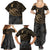 Polynesian Family Matching Summer Maxi Dress and Hawaiian Shirt Hammerhead Shark Tribal Pattern TS04 - Polynesian Pride