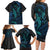 Polynesian Whale Family Matching Long Sleeve Bodycon Dress and Hawaiian Shirt TS04 - Polynesian Pride