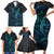 Polynesian Whale Family Matching Short Sleeve Bodycon Dress and Hawaiian Shirt TS04 - Polynesian Pride