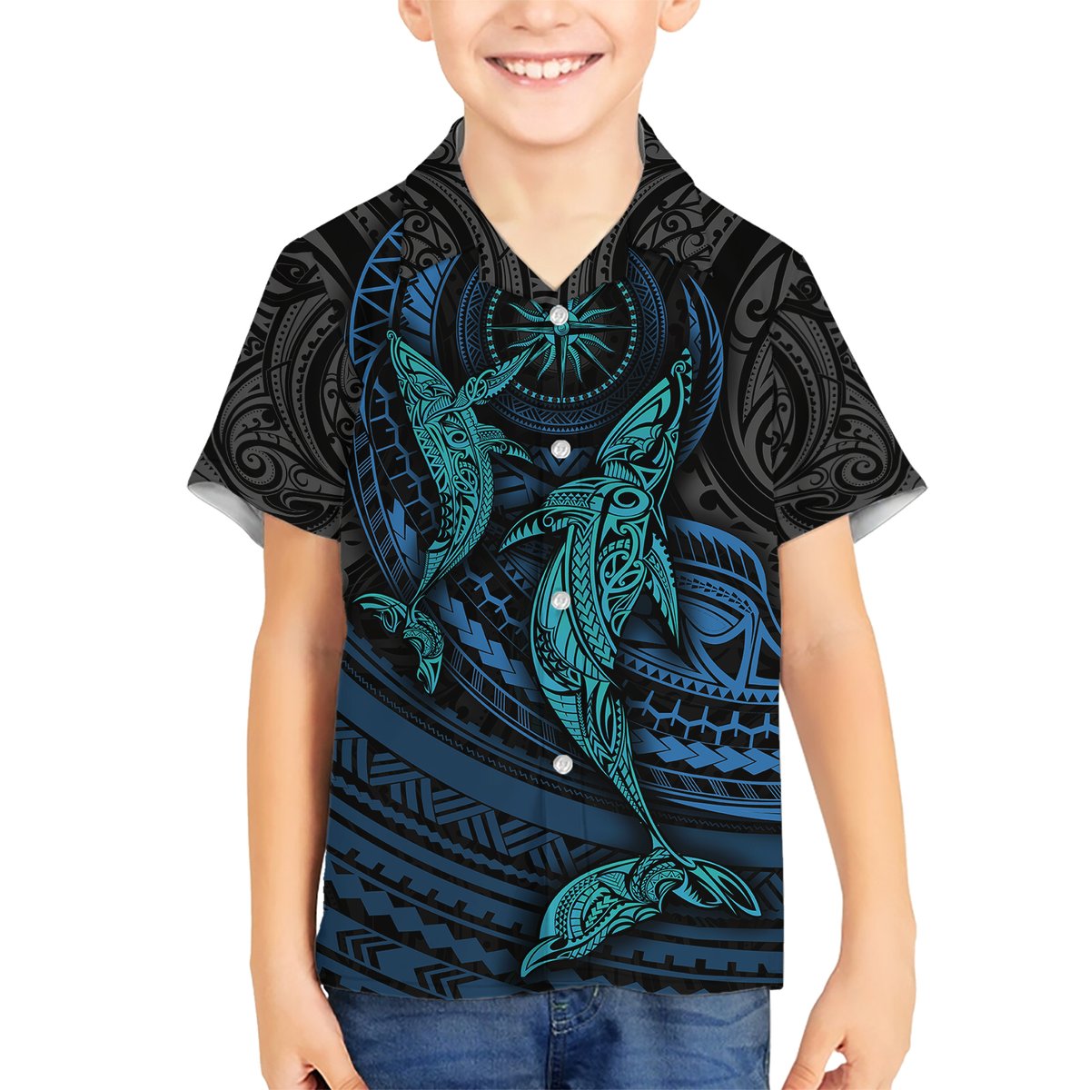 Polynesian Whale Hawaiian Shirt TS04 - Polynesian Pride