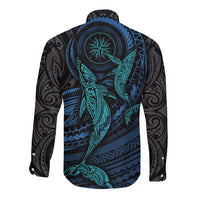 Polynesian Whale Long Sleeve Button Shirt TS04 - Polynesian Pride