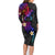 Turtle and Plumeria - Polynesian Family Matching Long Sleeve Bodycon Dress and Hawaiian Shirt TS04 - Polynesian Pride