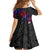 Turtle and Plumeria - Polynesian Family Matching Off Shoulder Short Dress and Hawaiian Shirt TS04 - Polynesian Pride